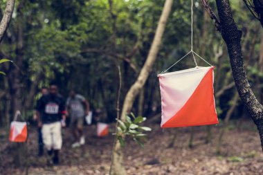 Açık orienteering onay nokta etkinliği