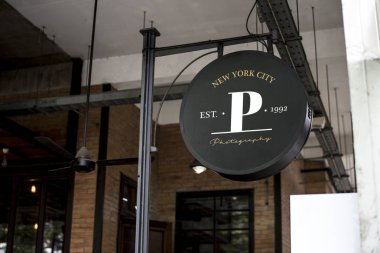 Tabela dışında bir restoran mockup