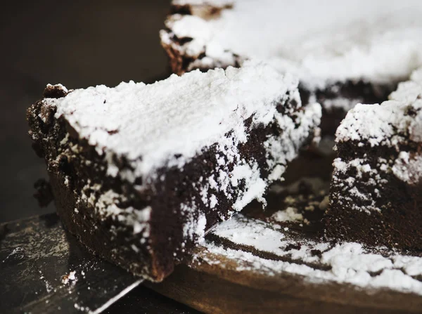 Chocolate Cake Food Photography Recipe Idea — Stock Photo, Image