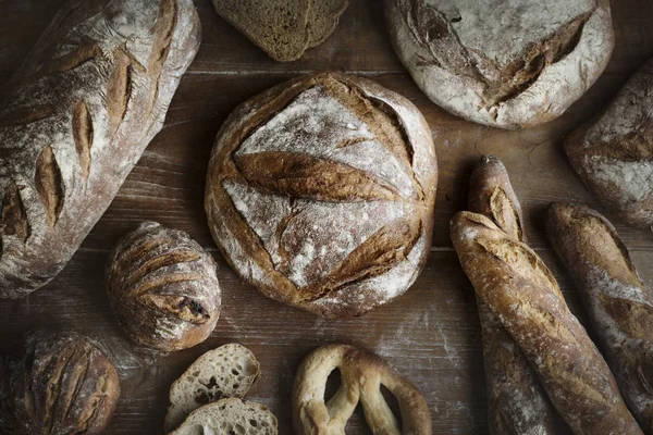 Идея Рецепта Домашнего Теста Хлеба — стоковое фото