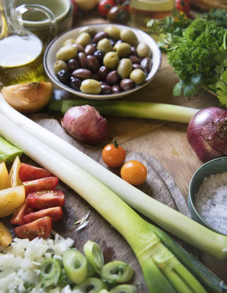 Mezcla Verduras Comida Fotografía Receta Idea — Foto de Stock