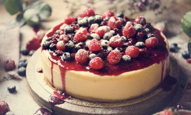 Taze berry cheescake gıda fotoğraf tarifi fikir