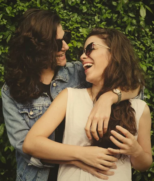 Sweet Lesbian Couple Love — Stock Photo, Image