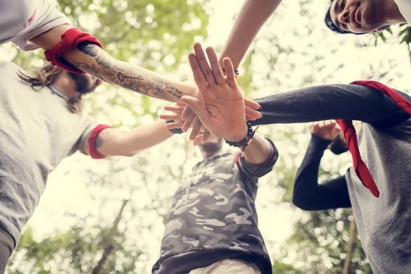 Outdoor Team Orienteering Activity — Stock Photo, Image