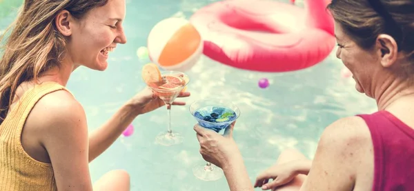 Cocktail Party Swimming Pool — Stock Photo, Image