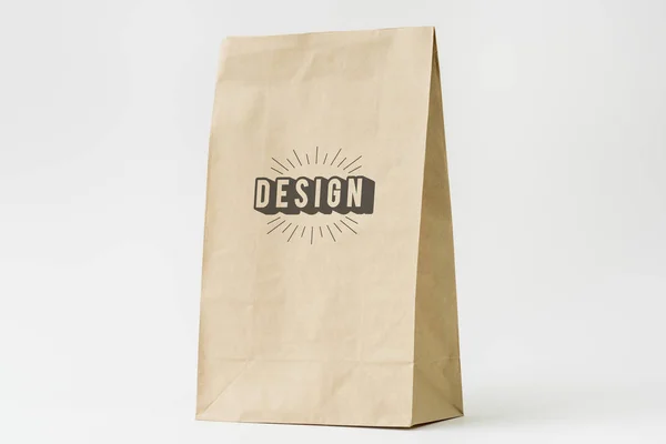 Natural Paper Bag Branding Mockup — Stock Photo, Image