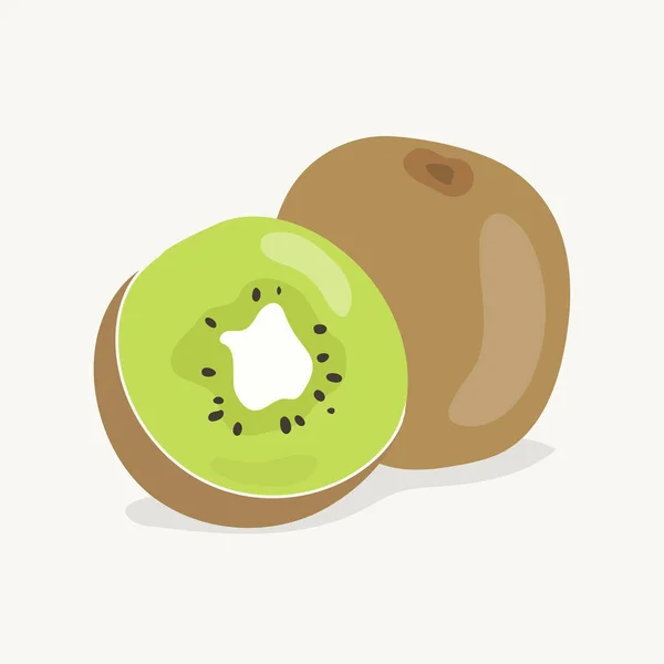 Ilustração Fruto Kiwi Desenhado Mão — Fotografia de Stock