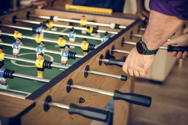 People Playing Table Football — Stock Photo, Image