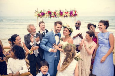 Genç Kafkas çiftin düğün günü