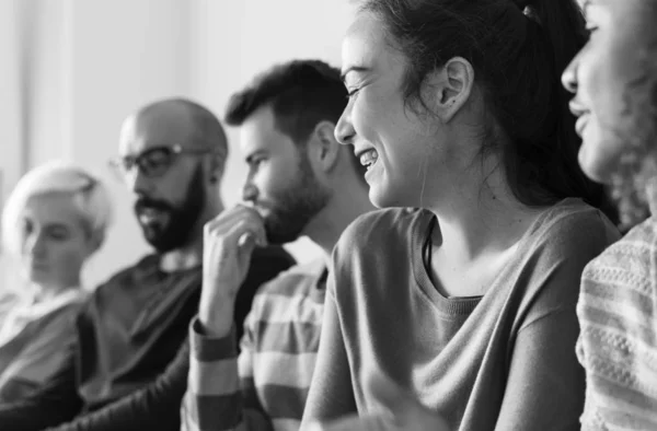 Group Diverse People Talking Together — Stock Photo, Image