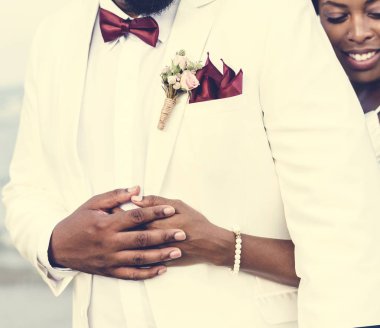 Afrika kökenli Amerikalı çift bir Adası'nda evleniyor