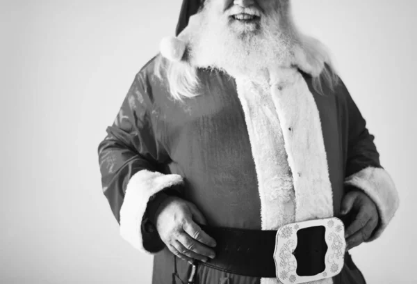 性格开朗的圣诞老人的画像 — 图库照片