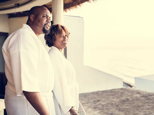 Casal Ser Mimado Num Spa — Fotografia de Stock