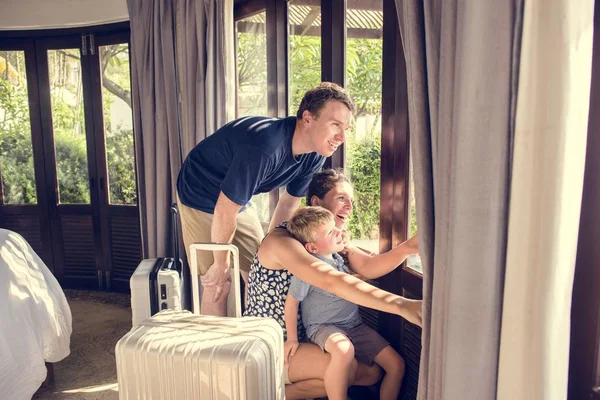 Bir tatil Check-in aile