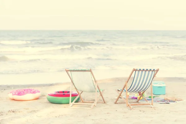Piękna Plaża Okresie Letnim — Zdjęcie stockowe