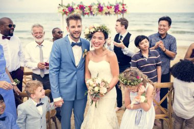 Genç Kafkas çiftin düğün günü