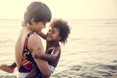 Afrika aile plaj keyfi