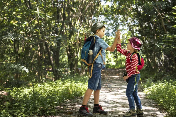 Hermana Hermano Una Aventura — Foto de Stock