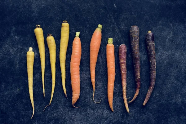 Koncepcja Świeże Marchew Organiczny — Zdjęcie stockowe