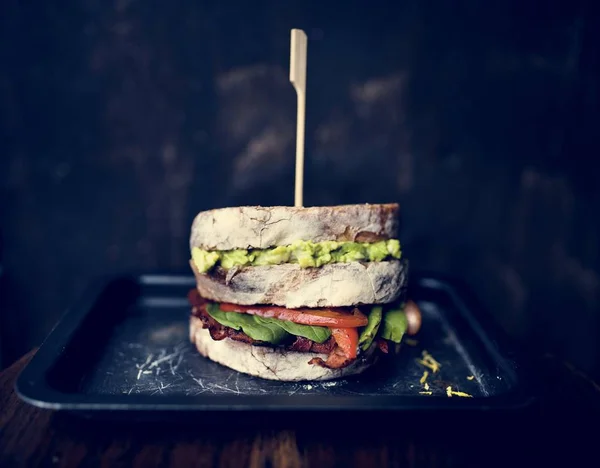 Cucina Occidentale Ricette Sandwich — Foto Stock