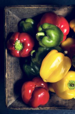 Tatlı biber kadar kapatın