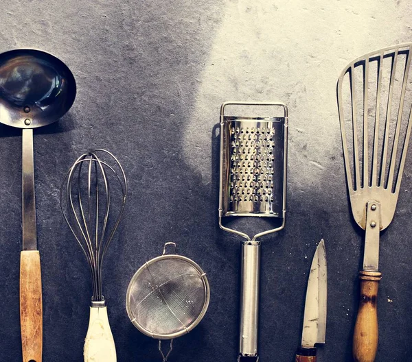 Diferentes Tipos Utensílios Cozinha — Fotografia de Stock