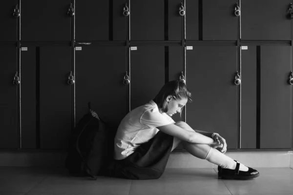 Adolescente Vítima Bullying — Fotografia de Stock