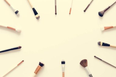 Çeşitli fırça havadan görünümü