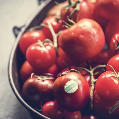 Taze organik domates closeup