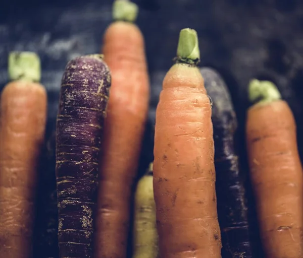 Концепция Свежей Органической Моркови — стоковое фото