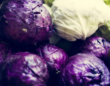 Taze organik lahana closeup