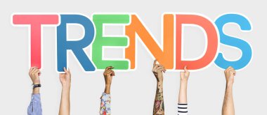 Word eğilimleri Holding çeşitli eller