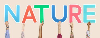 Word doğa holding çeşitli eller