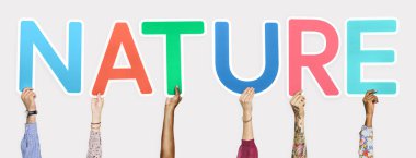 Word doğa holding çeşitli eller