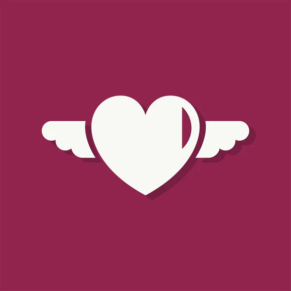 Ikona Walentynki Kształt Serca — Zdjęcie stockowe