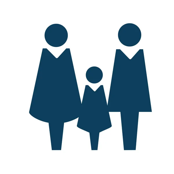 Familie Karakter Pictogram Pictogram Illustratie — Stockfoto