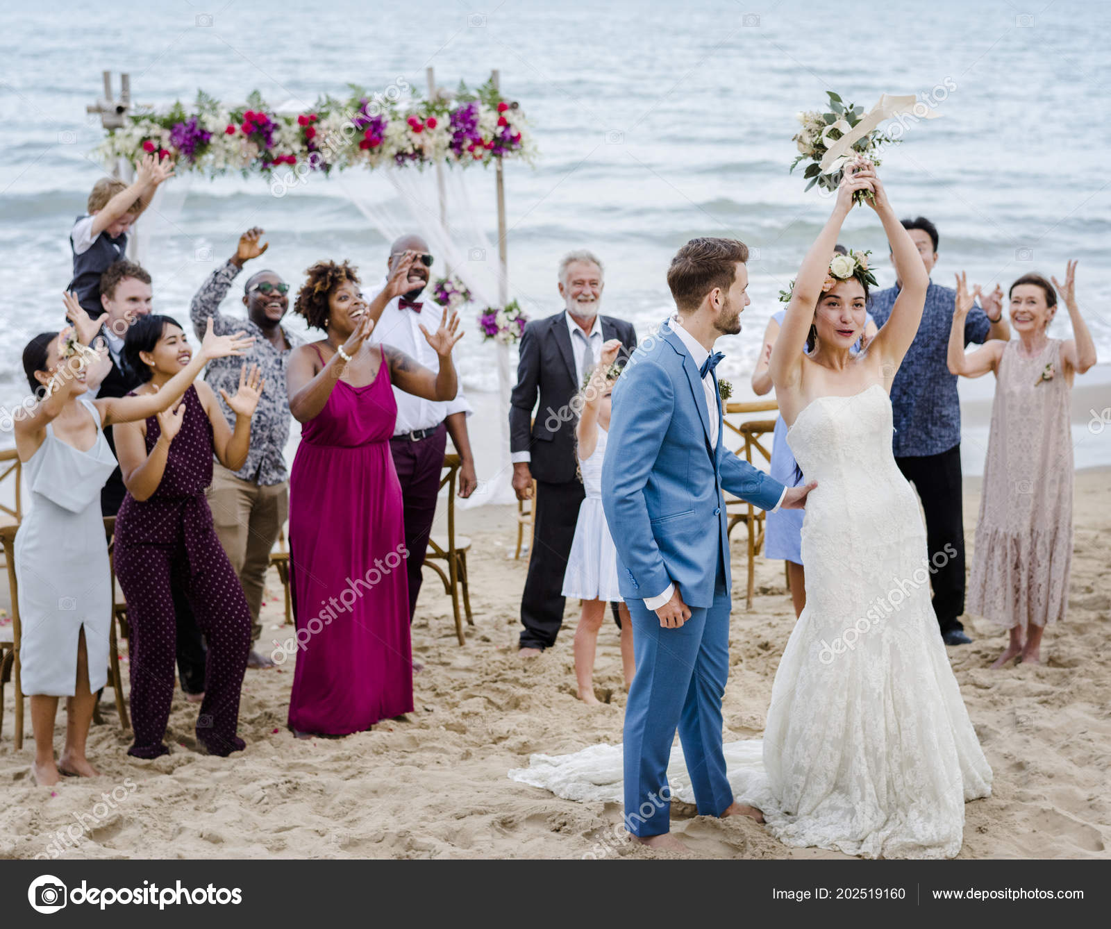 Bride Throwing Bouquet Wedding Stock Photo Image By C Rawpixel 202519160