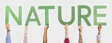 Word doğa holding çeşitli eller