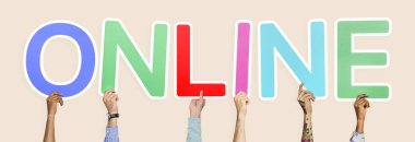 online kelime holding çeşitli eller