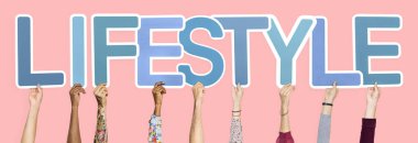 Kelime yaşam tarzı holding çeşitli eller