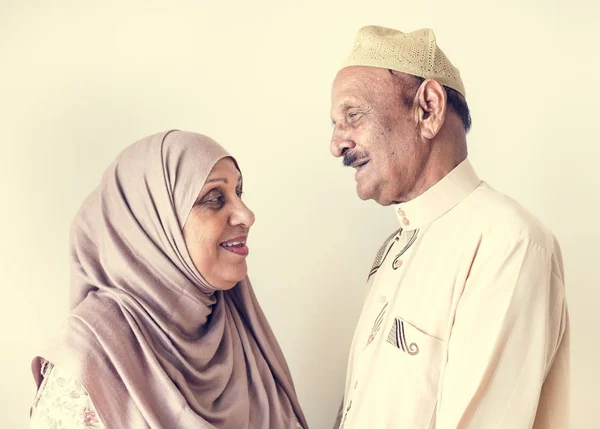Senior Muslim Pasangan Rumah — Stok Foto