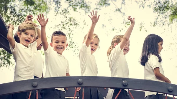 Crianças Felizes Escola Primária — Fotografia de Stock