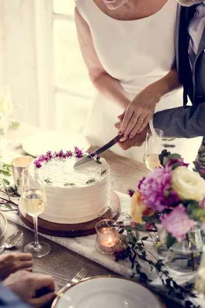 Hochzeitstag Für Braut Und Bräutigam — Stockfoto