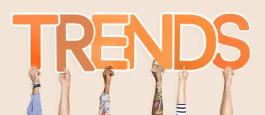 Word eğilimleri Holding çeşitli eller