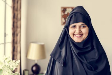 Müslüman bir kadının portresi