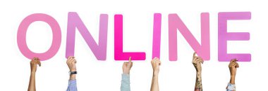 online kelime holding çeşitli eller