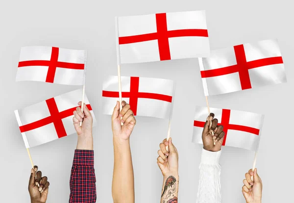 Hands Waving Flags — Stock Photo, Image