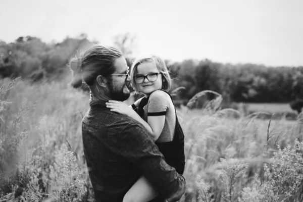 Padre Figlia Godendo Loro Tempo Insieme — Foto Stock