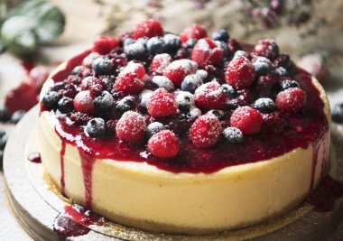 Taze berry cheescake gıda fotoğraf tarifi fikir