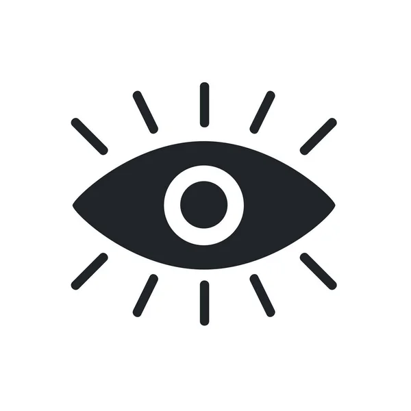 Black Eye Graphic Icon White Background — Stock Photo, Image